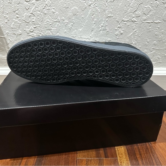 New Gazelle Adv Adidas Black Suede sneaker shoes size 13 - Picture 6 of 10